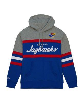 Men's Royal Kansas Jayhawks Head Coach Pullover Hoodie