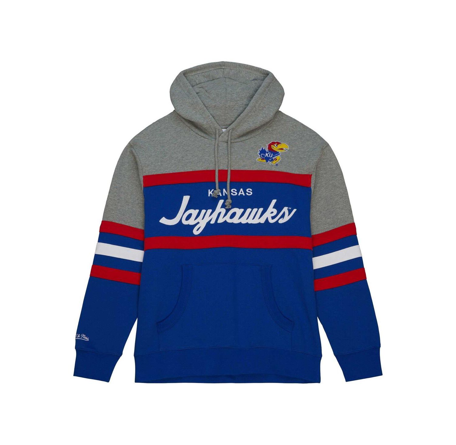 Men's Royal Kansas Jayhawks Head Coach Pullover Hoodie