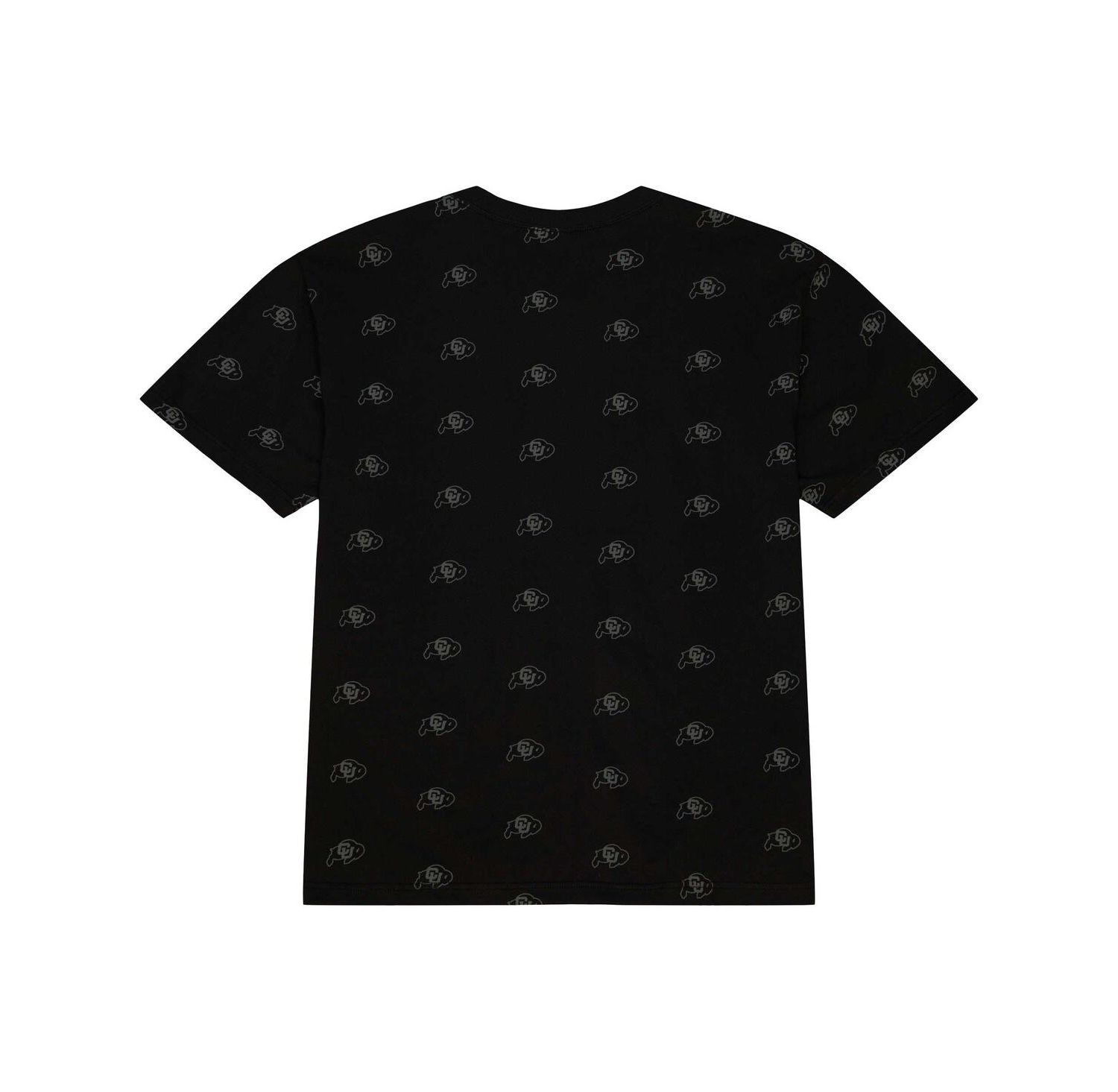 Men's Black Colorado Buffaloes Allover Print T-shirt