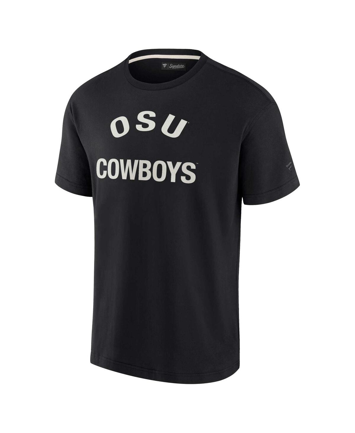 Fanatics Signature Unisex  Black Oklahoma State Cowboys Super Soft Short Sleeve T-shirt In Black
