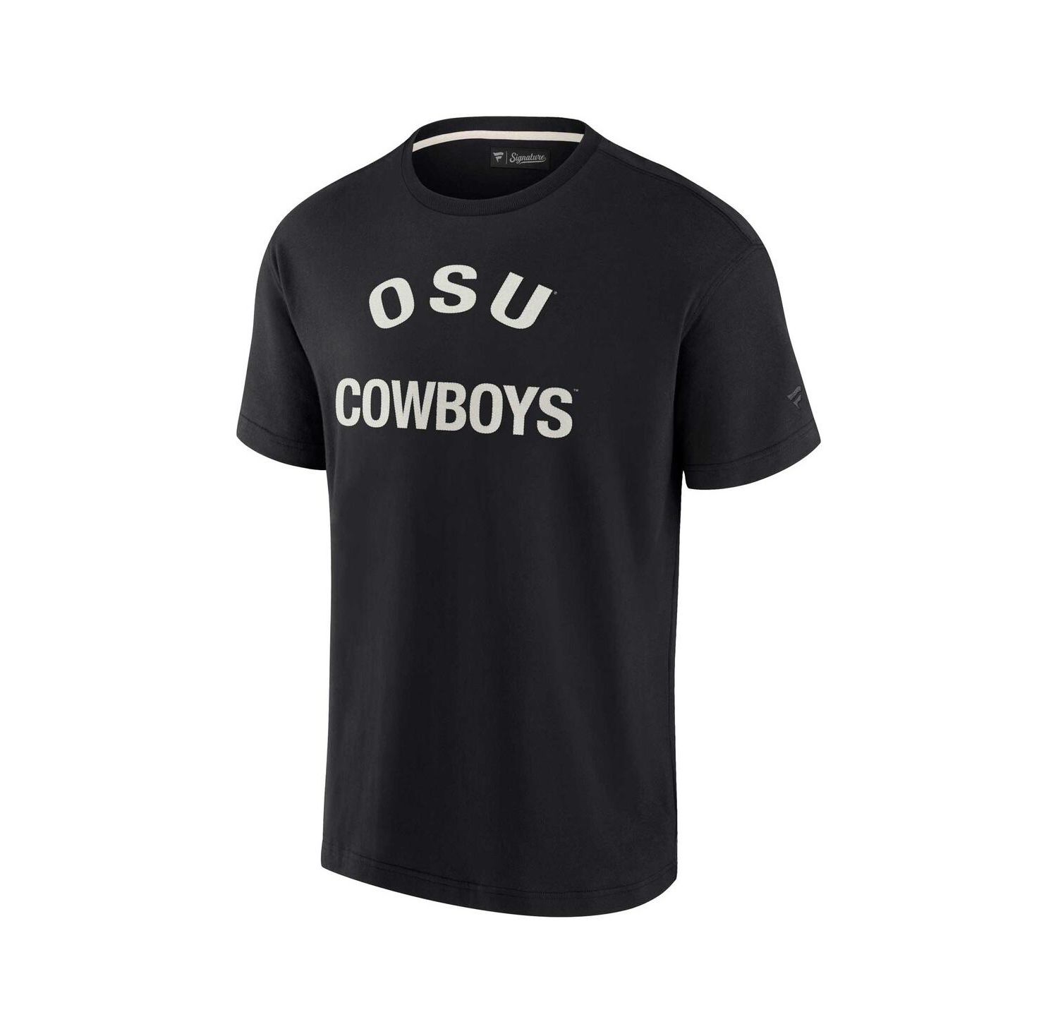 Men's and Women's Black Oklahoma State Cowboys Super Soft Short Sleeve T-shirt