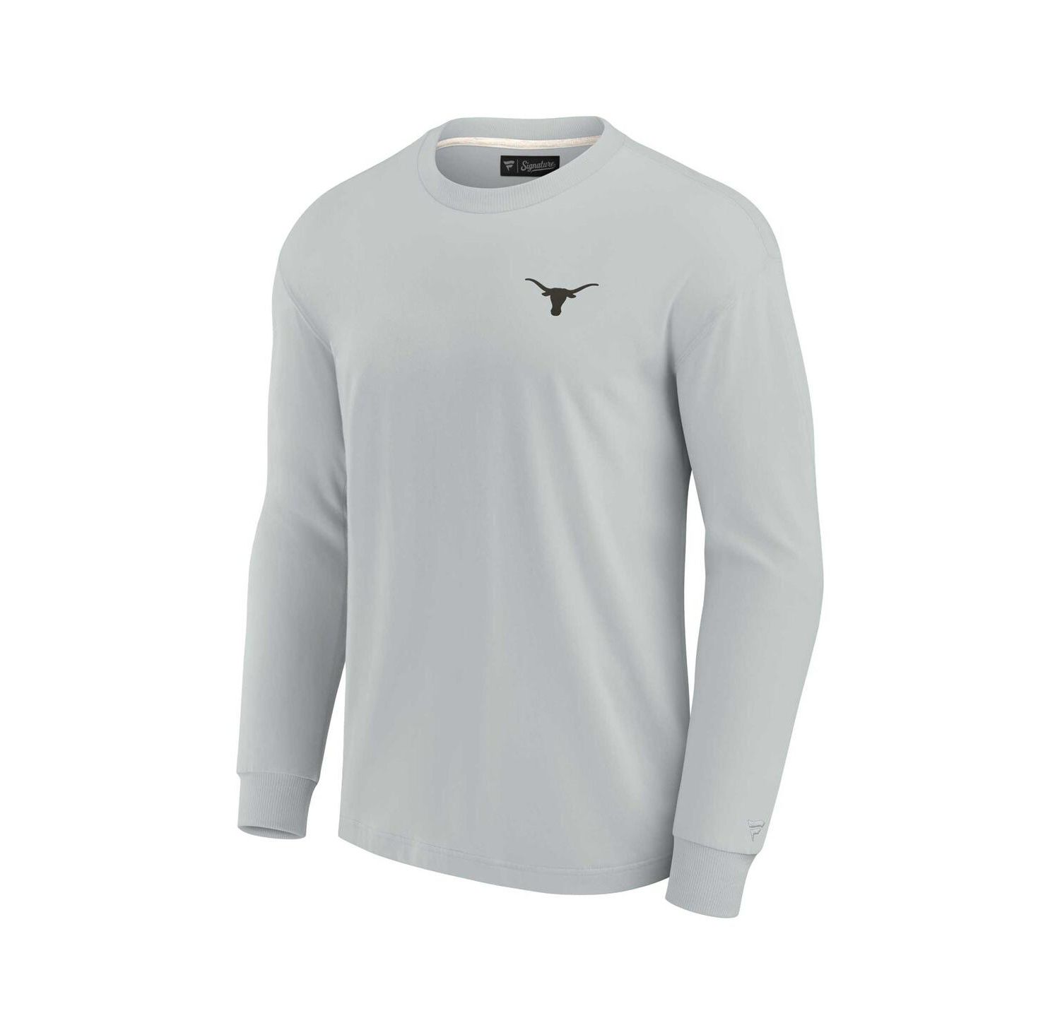 Men's and Women's Gray Texas Longhorns Super Soft Long Sleeve T-shirt