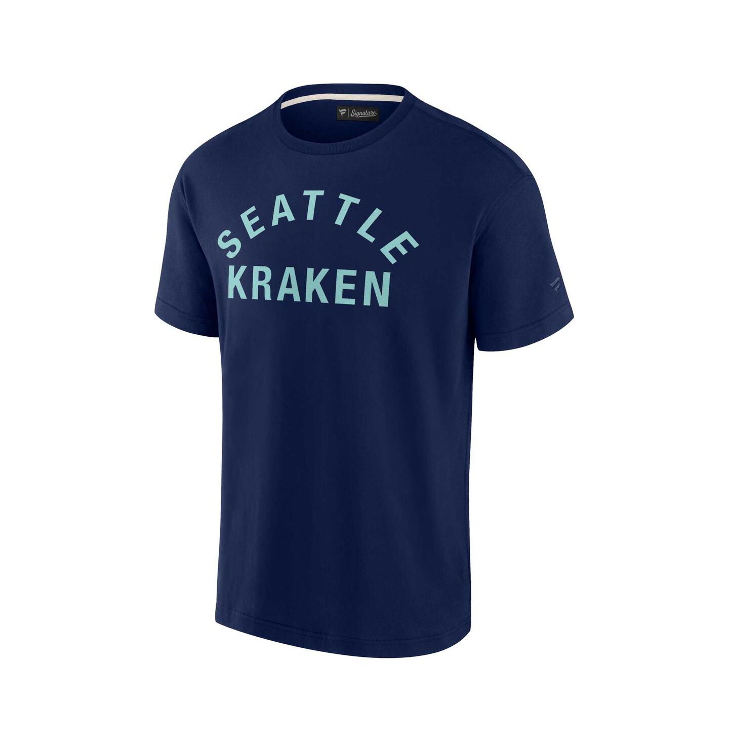 Футболка Fanatics Signature Deep Sea Blue Seattle Kraken Super Soft Short Sleeve — фото 2