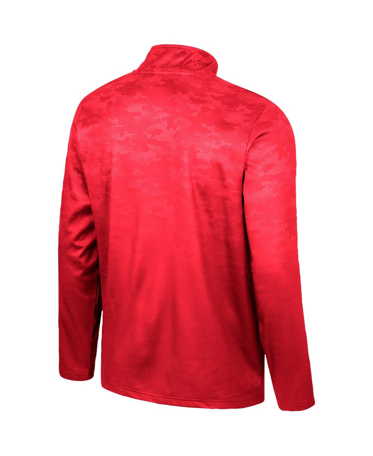 Shop Colosseum Men's  Red Utah Utes The Machine Half-zip Jacket