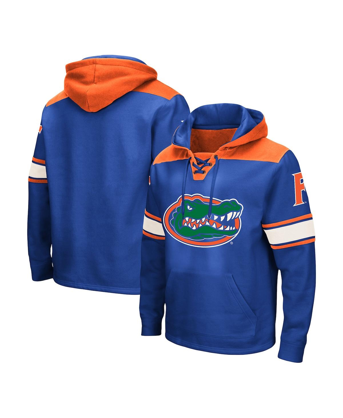 Colosseum Men's  Royal Florida Gators Big And Tall Hockey Lace-up Pullover Hoodie