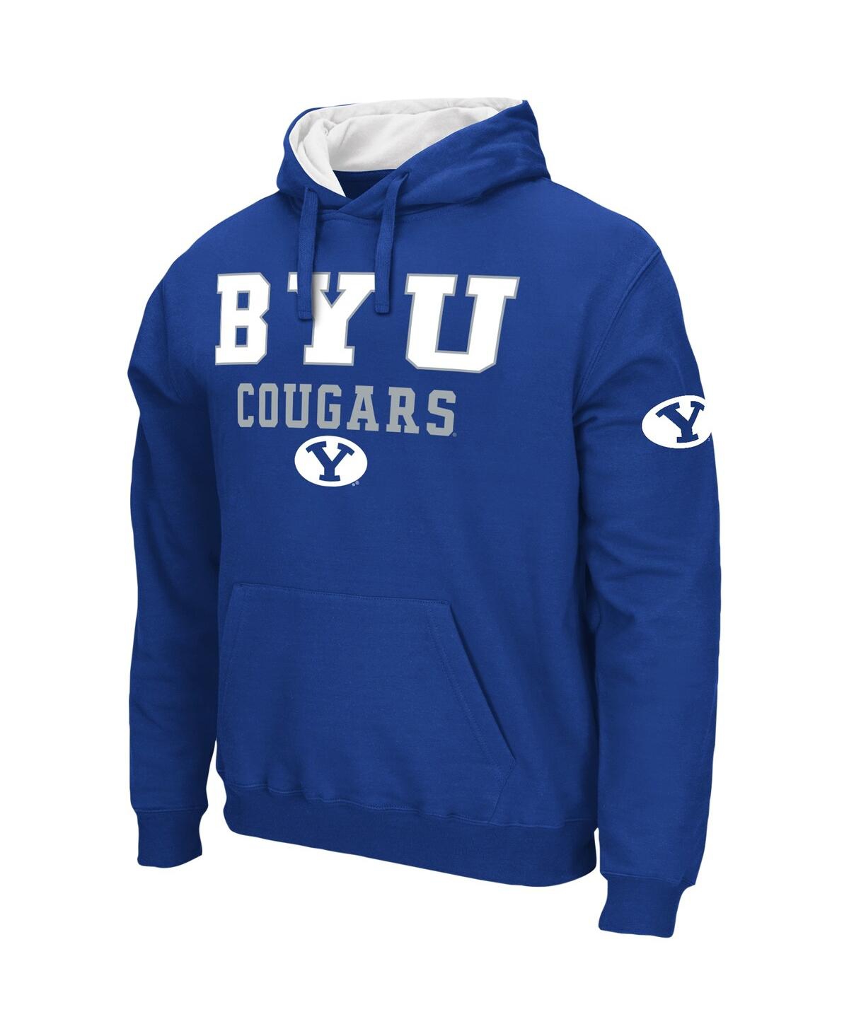 Colosseum Men's  Royal Byu Cougars Sunrise Pullover Hoodie In Royal