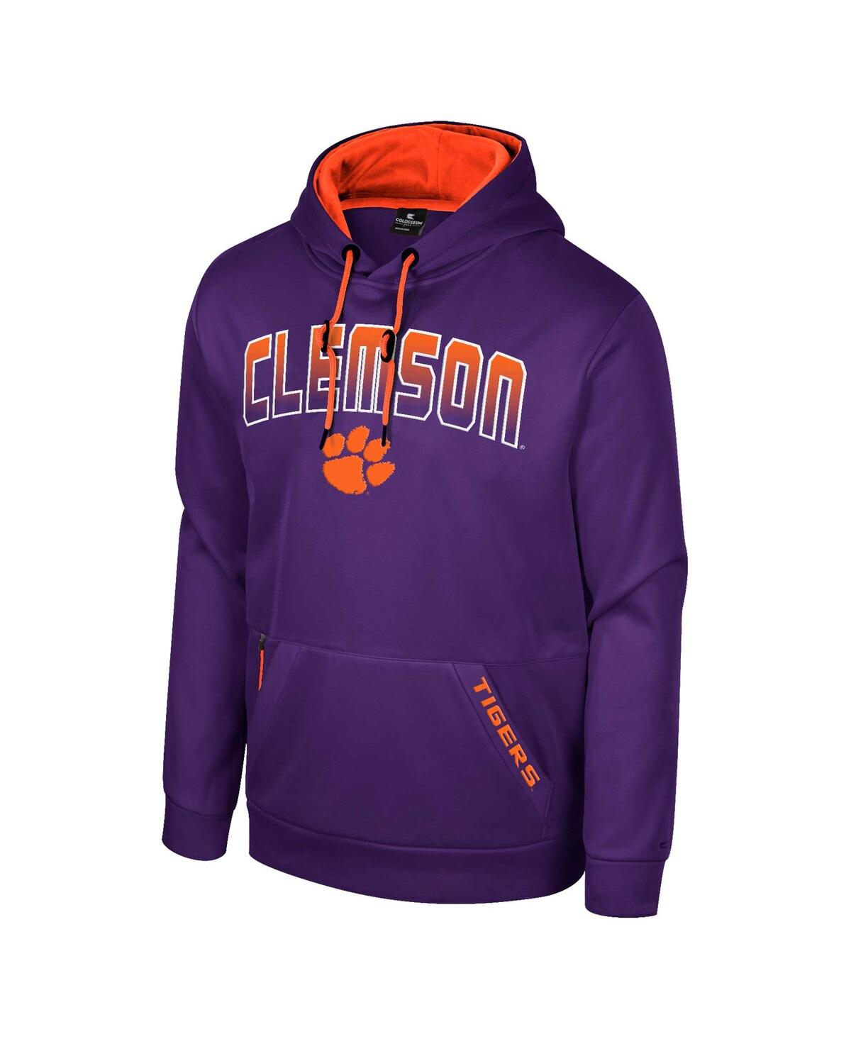 Colosseum Men's  Purple Clemson Tigers Reese Pullover Hoodie In Purple