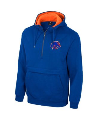 Men's Royal Boise State Broncos Half-Zip Hoodie