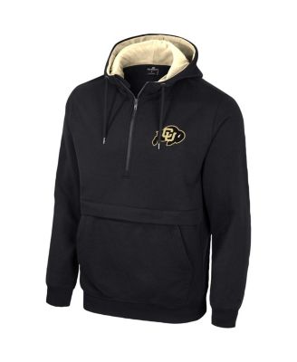 Men's Black Colorado Buffaloes Half-Zip Hoodie