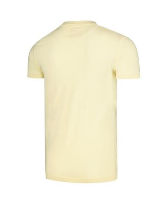 Men's Yellow Distressed Coors Vintage-Like Fade T-shirt