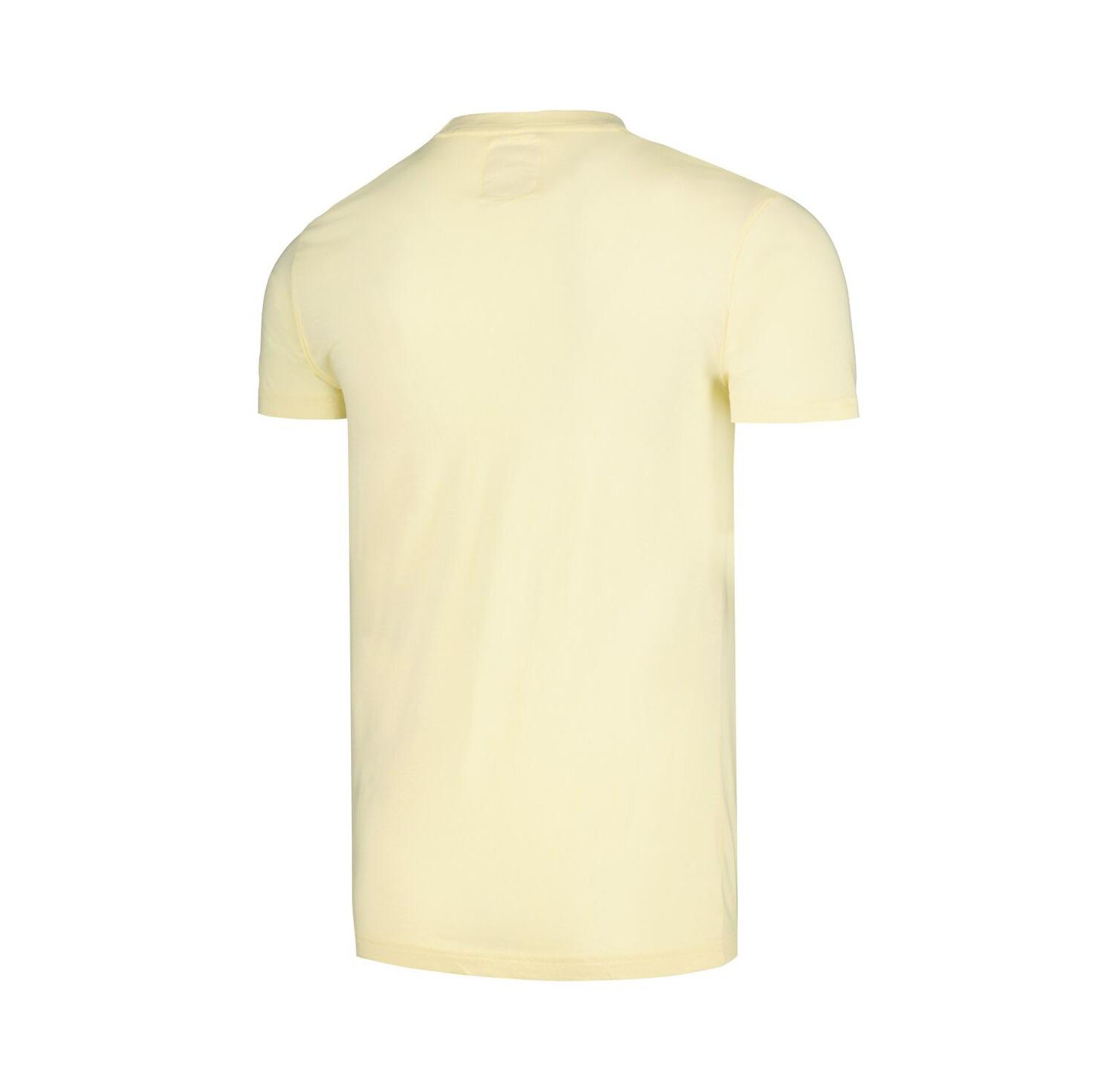 Men's Yellow Distressed Coors Vintage-Like Fade T-shirt