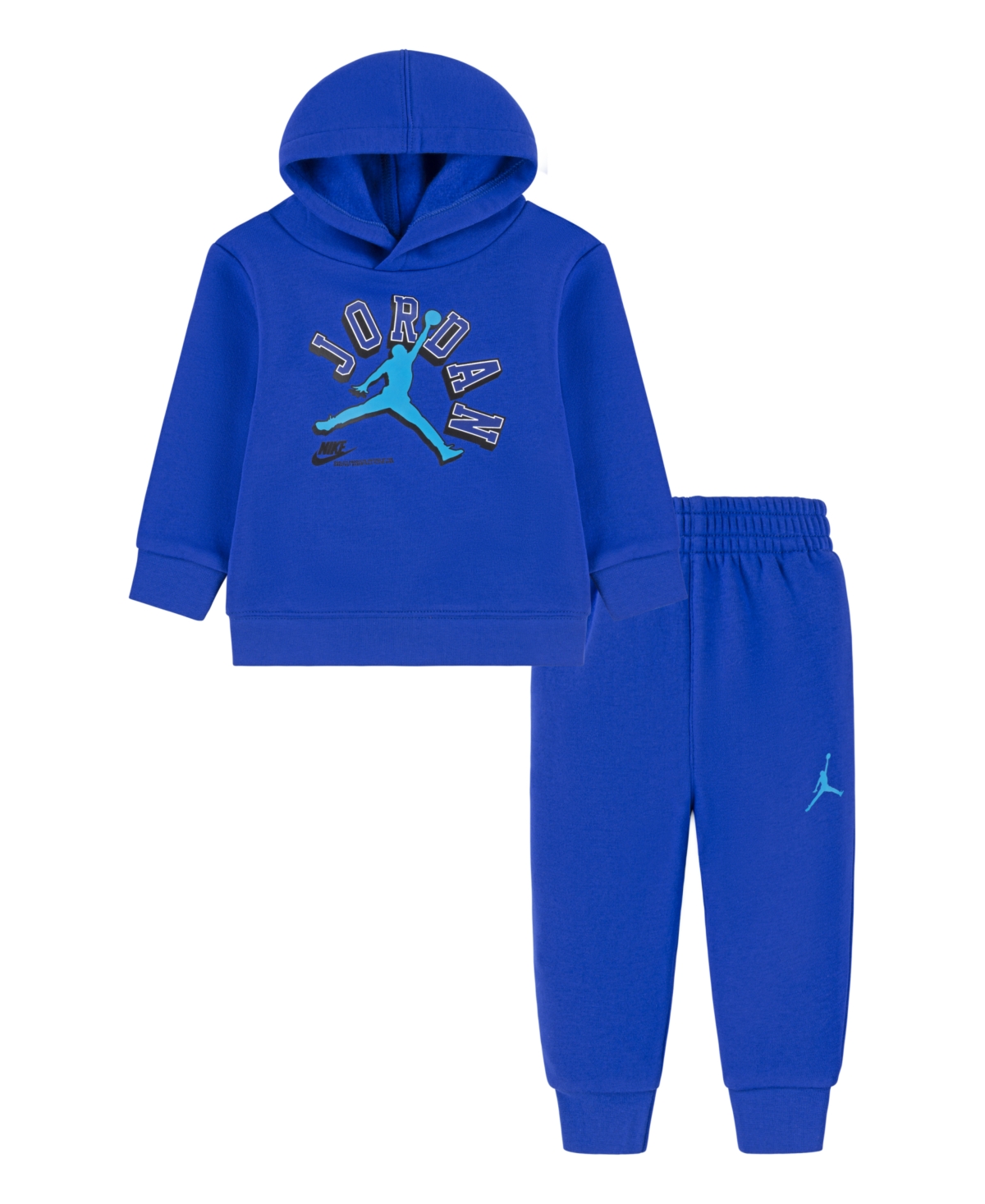 Jordan Baby Boys Jumpman Varsity Logo Sweatshirt And Jogger Pants, 2 Piece Set In Racer Blue