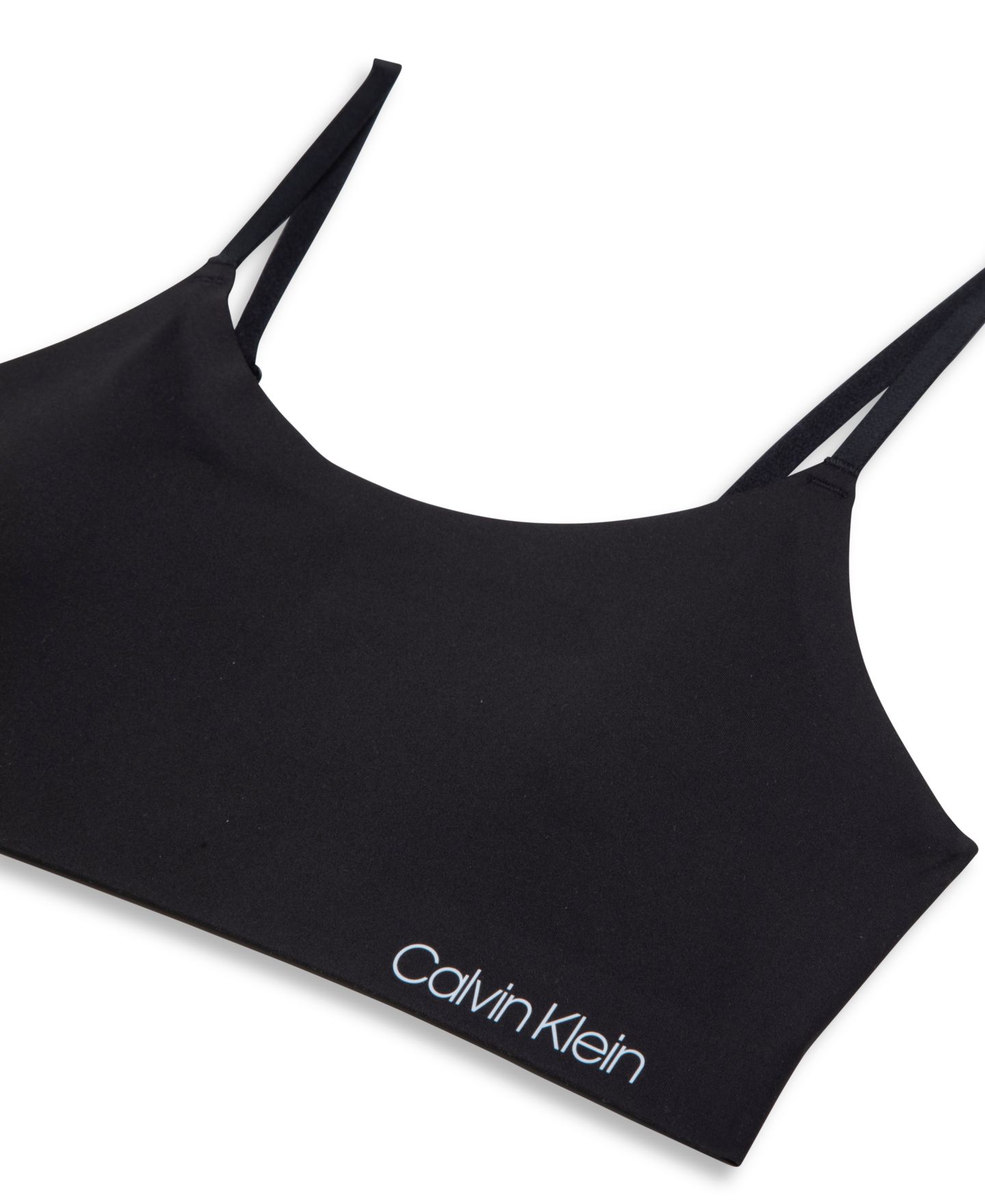 Бра Bonded для девочек, круглый вырез — Calvin Klein, цвет: Чёрный — фото 3