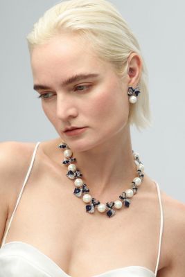 Blue Enamel Butterfly Necklace