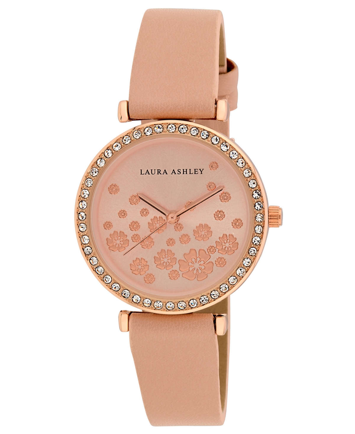 Laura Ashley Women's Quartz Pink Faux Leather Watch 32mm