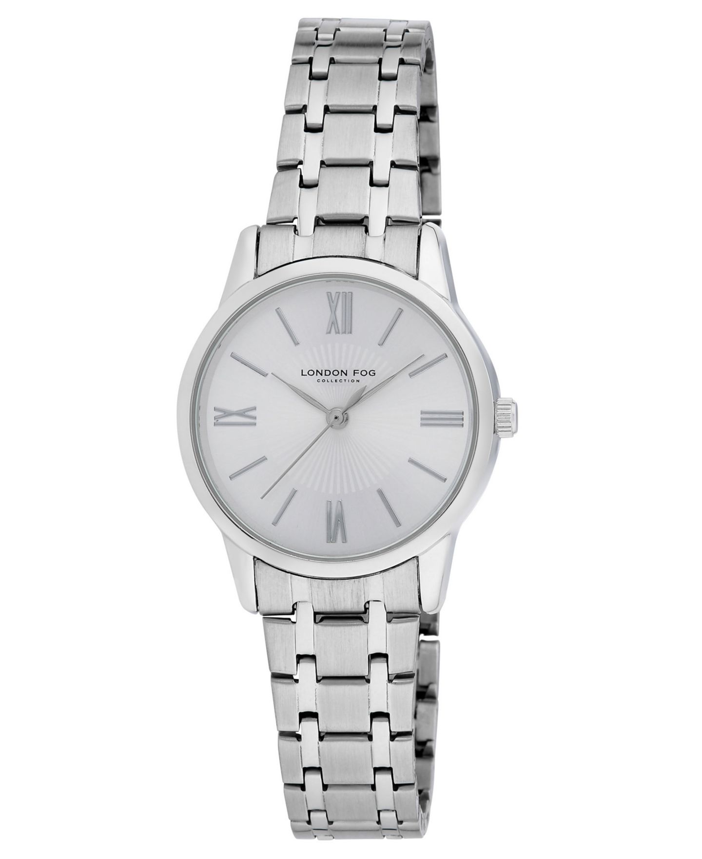 Женские часы London Fog Quartz Waverly Silver-Tone Alloy 32mm — фото 1