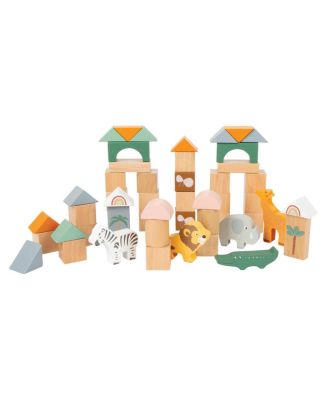 Small Foot Building Blocks Safari Theme - 50 Pieces - Macy's