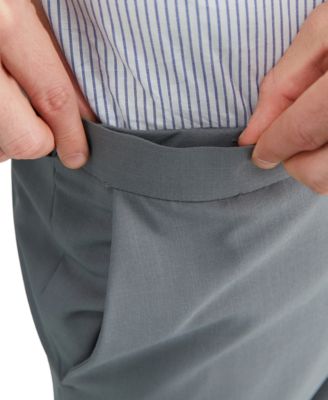 Men's Premium Comfort Stretch Classic-Fit Solid Flat Front Dress Pants