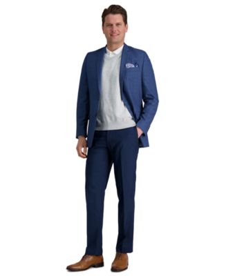 Haggar Men's Premium Comfort Straight Fit Flat Front Dress Pant, 40 x 30