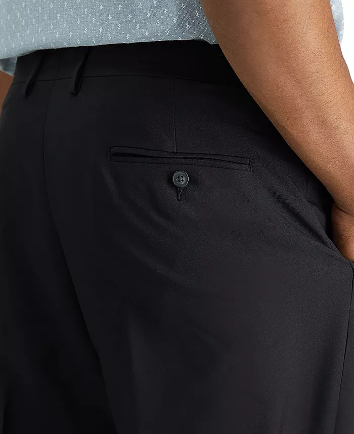 Men's Big & Tall Premium Comfort Stretch Classic-Fit Solid Flat Front Dress Pants - thumbnail 4