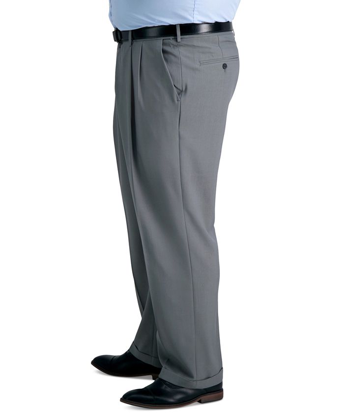 Haggar Men's Big & Tall Premium Comfort Stretch Classic-Fit Solid