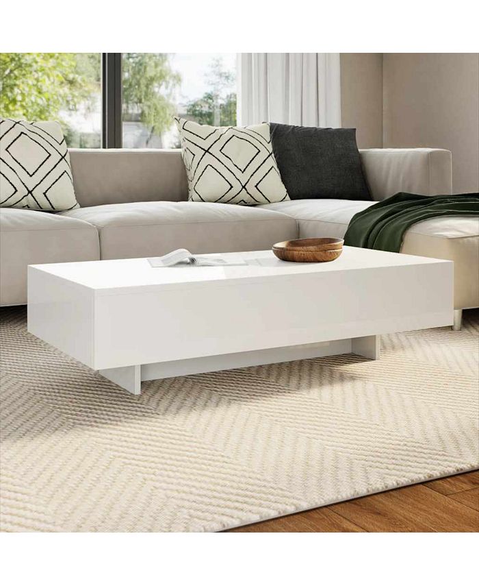 vidaXL Coffee Table High Gloss White Macy's