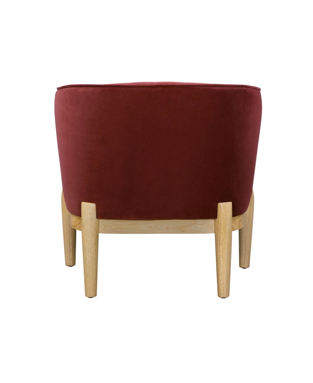 Shop Lifestyle Solutions 30.7" Velvet Catriona Accent Chair In Cinnamon