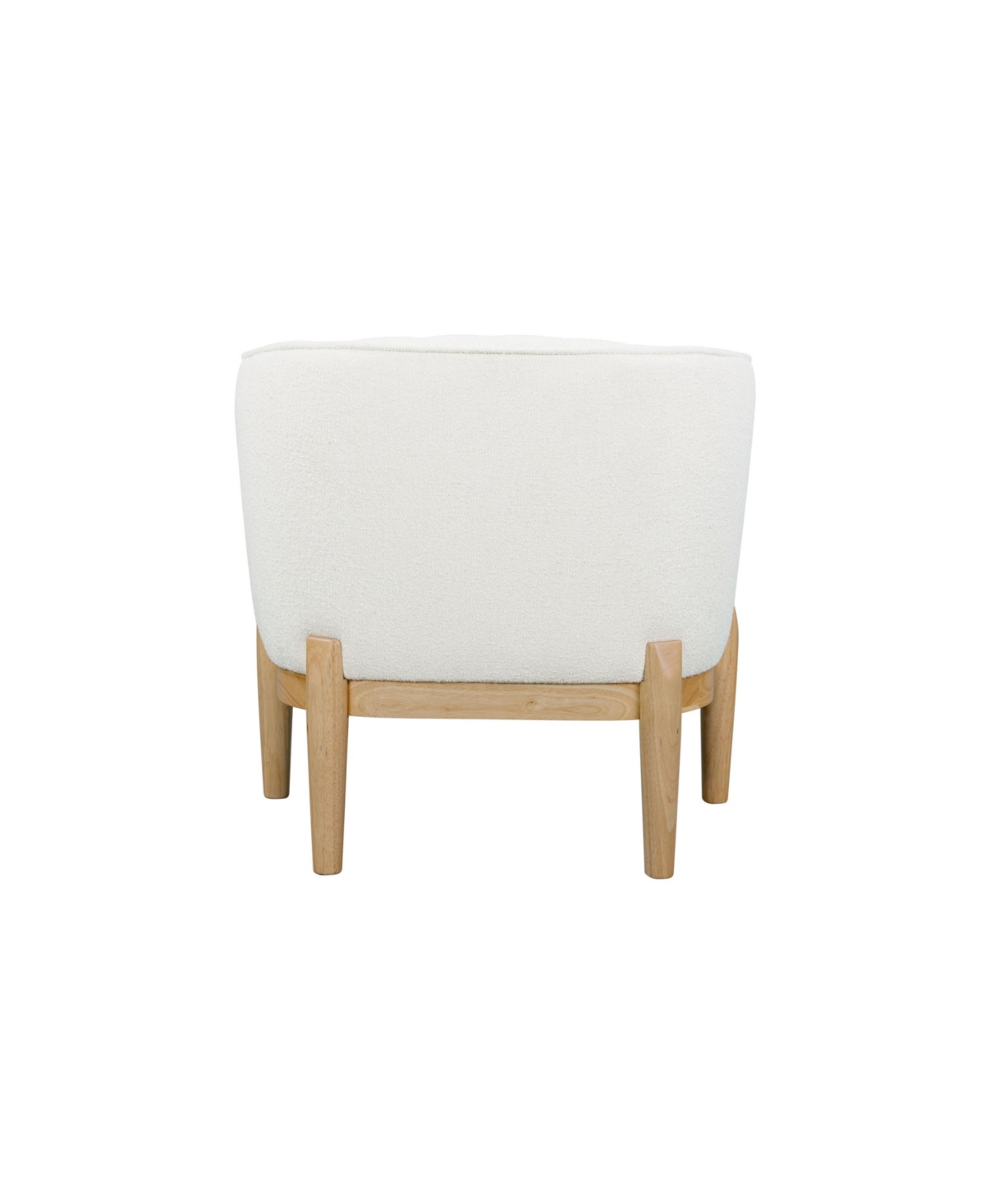 Shop Lifestyle Solutions 30.7" Boucle Catriona Accent Chair In Ivory