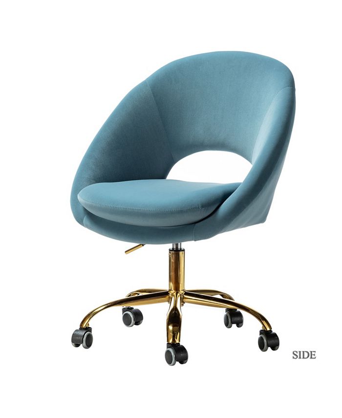 Velvet swivel new arrivals vanity chair