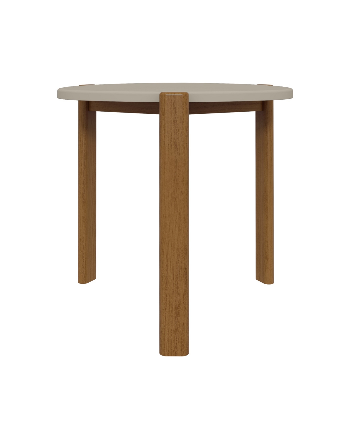Manhattan Comfort Gales Medium Density Fiberboard Mid-Century Modern Triangle End Table