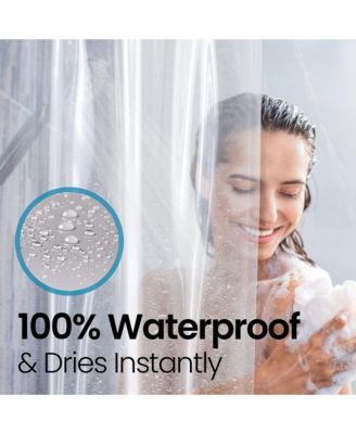 8G PEVA Extra Heavy Weight Shower Curtain Bathroom