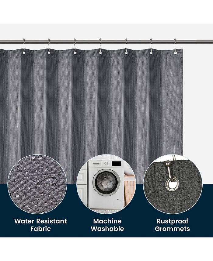 Liba Waffle Weave Fabric Shower Curtain Macy's