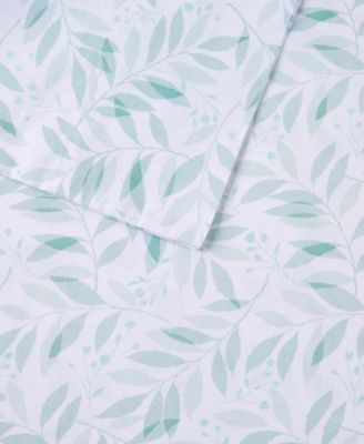 Printed Cotton Percale 4-Pc. Sheet Set, King