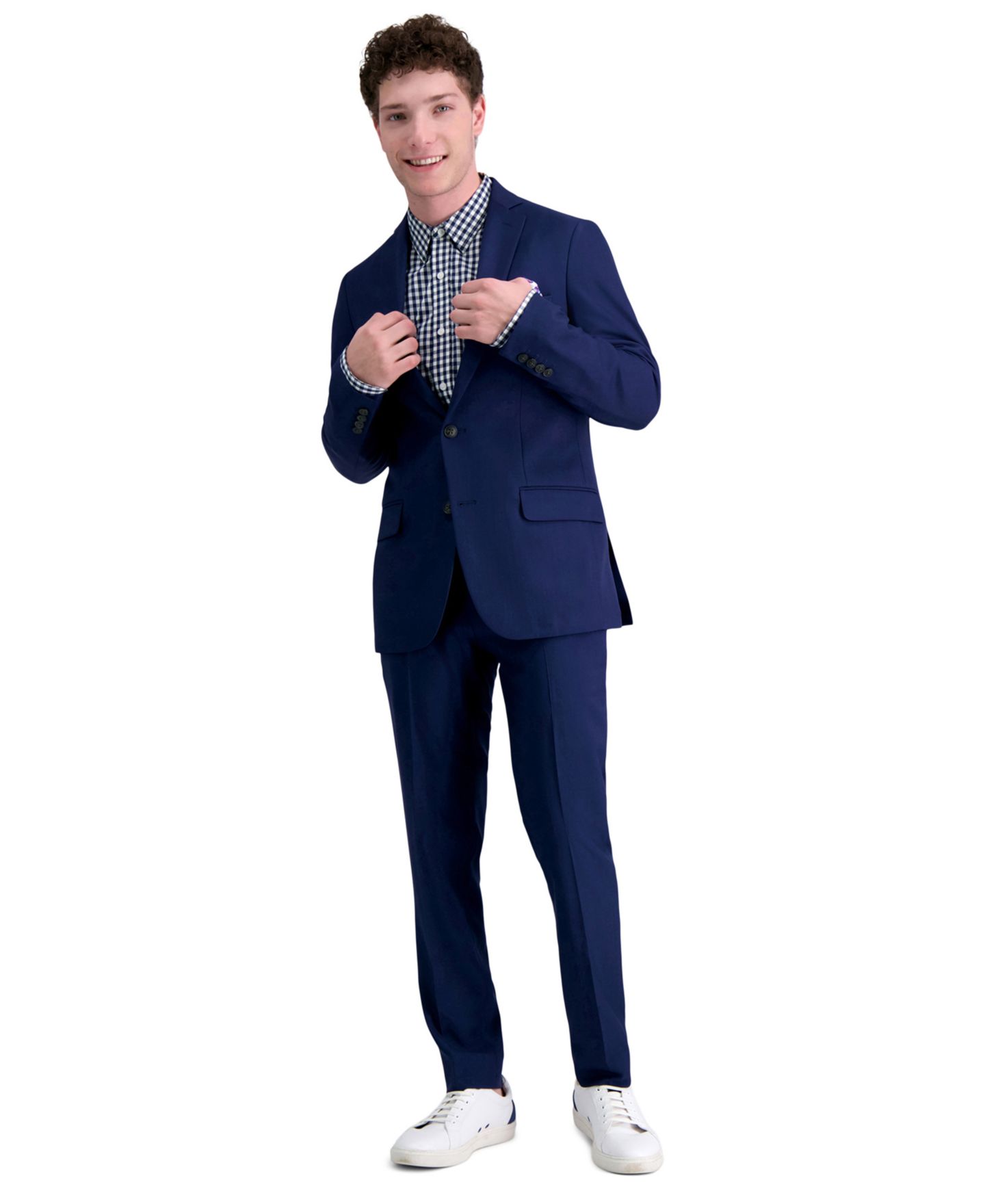 Мужские брюки Haggar Smart Wash® Slim Fit Suit Separates - Pants & Jackets, цвет: Чёрный — фото 4