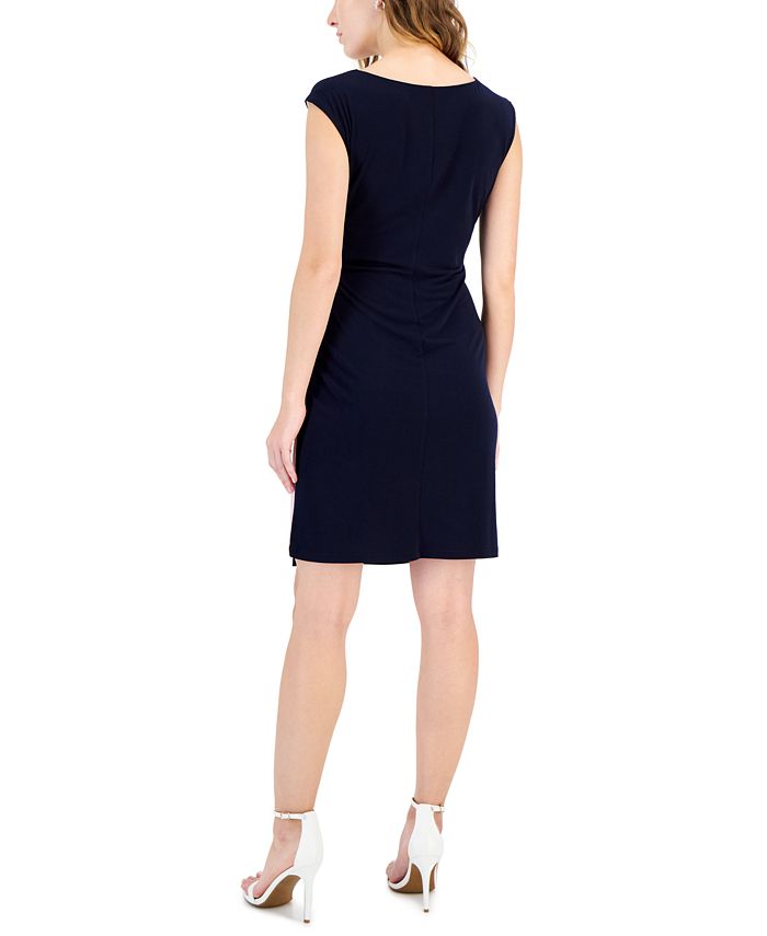Connected Petite Colorblocked Sheath Dress - Macy's