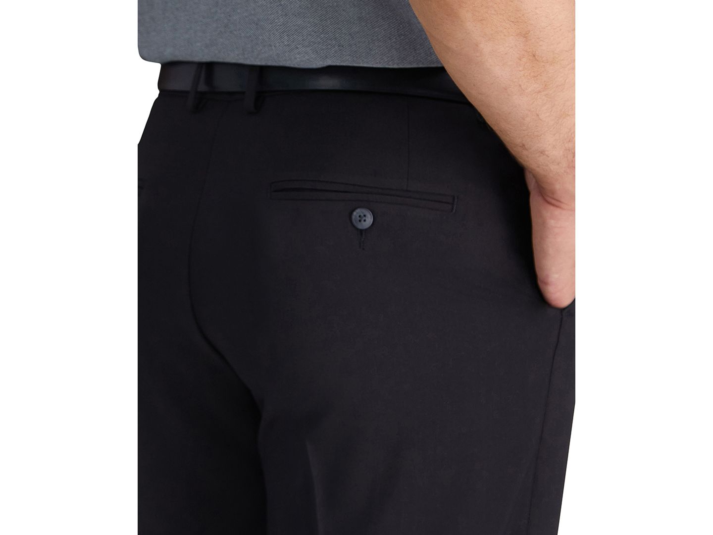 Мужские брюки Haggar Smart Wash® Classic Fit Suit Separates, цвет: Чёрный — фото 4