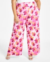 Pink Plus Size Pants for Women - Macy's