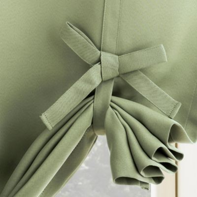 Preston Energy Saving Blackout Rod Pocket Window Tie-up Shade