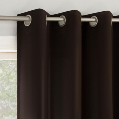 Brandon Magnetic Closure Room Darkening Grommet Curtain Panel Pair