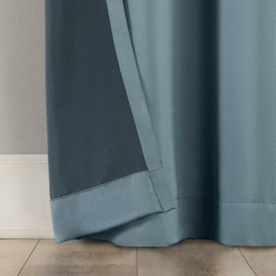 Brandon Magnetic Closure Room Darkening Grommet Curtain Panel Pair