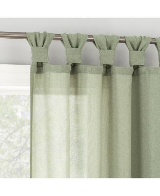 Hathaway Twist Tab Semi-Sheer Tab Top Curtain Panel