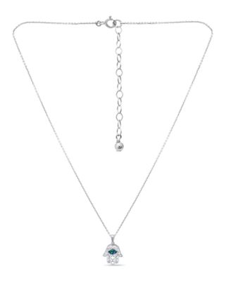 Abalone Inlay Hamsa Necklace