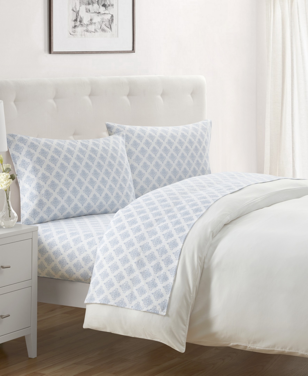 Tahari Home Alexa 100% Cotton Flannel -Pc. Sheet Set