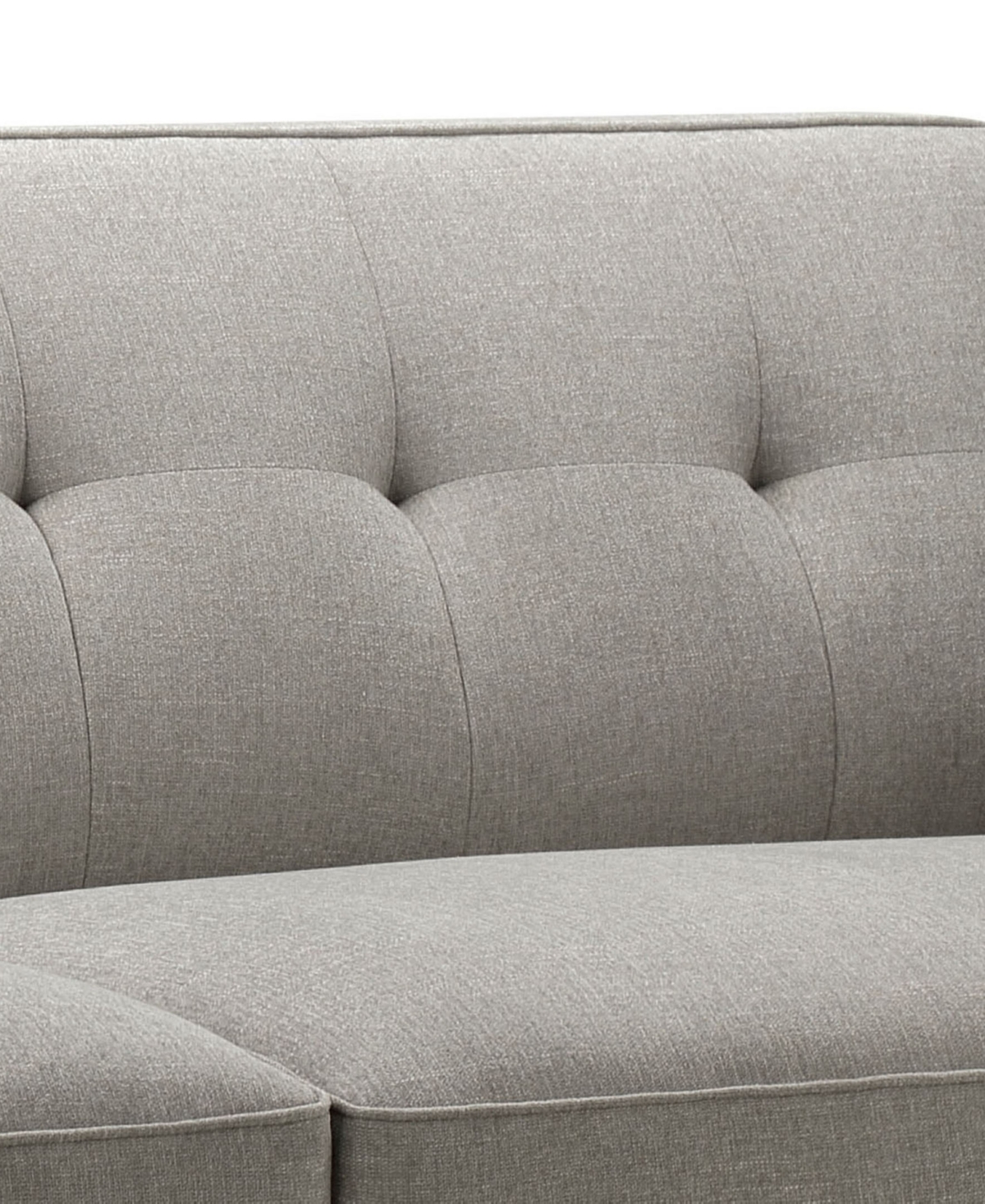 Shop Abbyson Living Vicenza 84" Mid-century Upholstered Sofa In Gray