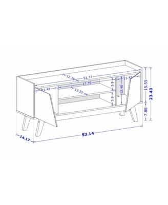 Marcus 53.14" 4-Shelf TV Stand Fits TVs up to 55"