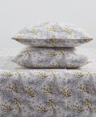 Home Pine 100% Cotton Flannel 4-Pc. Sheet Set, Full