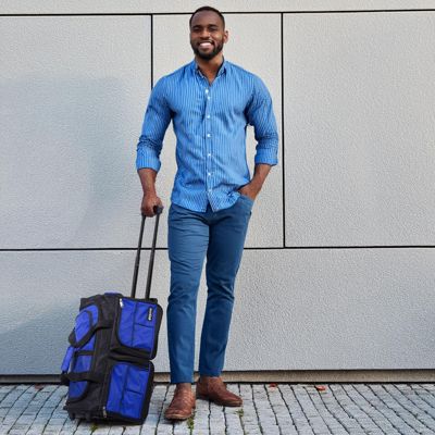 Dejuno Expedition Pro 20-Inch Carry-On Rolling Duffle Bag