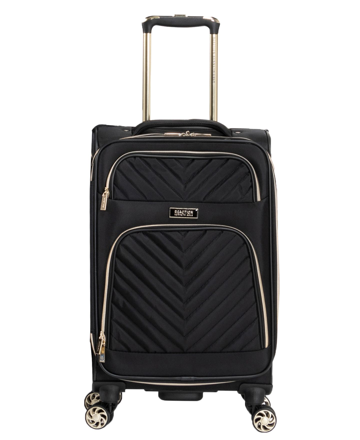 Сумки Kenneth Cole Reaction Chelsea Softside Chevron Expandable 2pc 20" Carry-On Luggage + Matching 15" Laptop Tote Set, цвет: Чёрный — фото 8