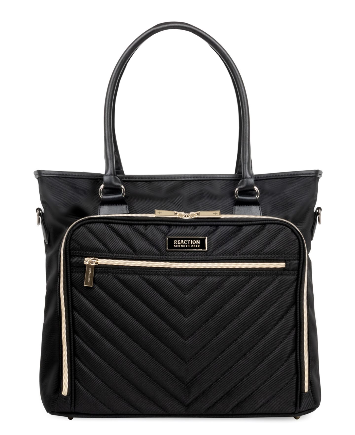 Сумка Kenneth Cole Reaction Chelsea Chevron 15" Laptop & Tablet Business Tote, цвет: Чёрный — фото 2