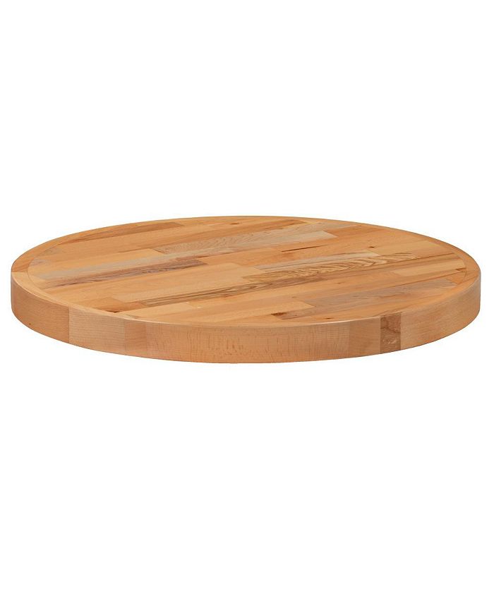 EMMA+OLIVER Round Butcher Block Style Table Top Restaurant Table Top Macy's